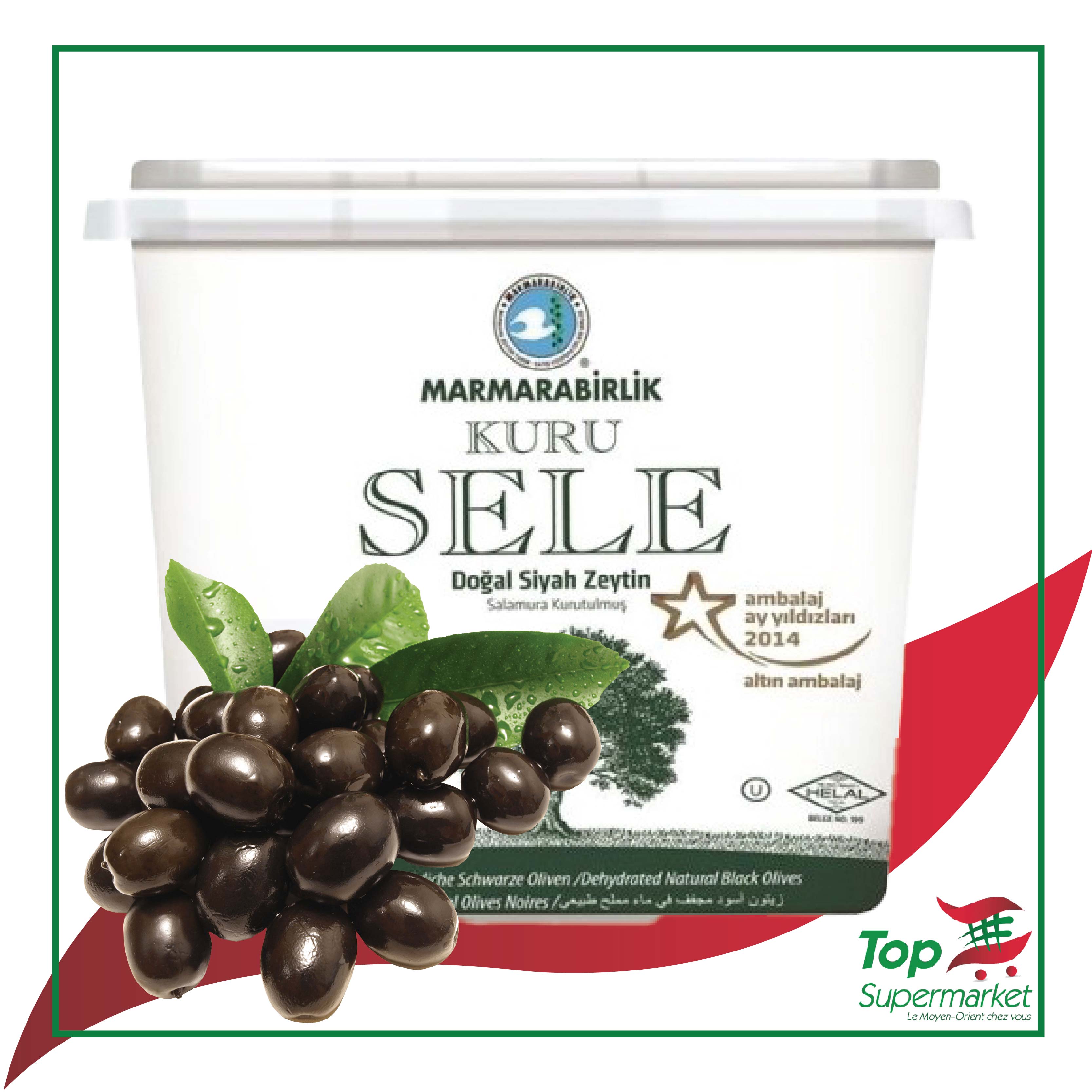 MarmaraBirlik Olives Séchées Petites 2XS 400gr